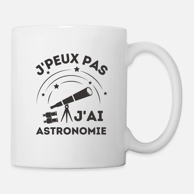 Téléscope astronomie - Mug blanc - blanc