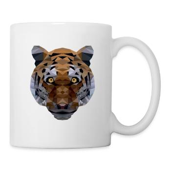 Polygone du Tigre - Mug blanc - blanc - Droite