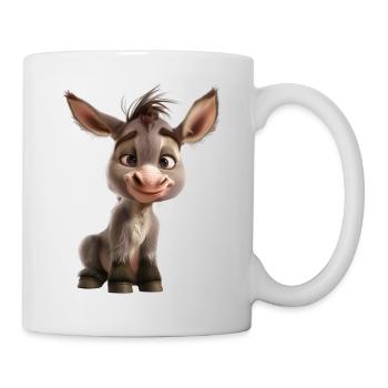 Donkeys are flight animals and farm animals - Mug - white - Right
