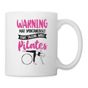 Avertissement de l’instructeur de Pilates - Mug blanc - blanc - Droite