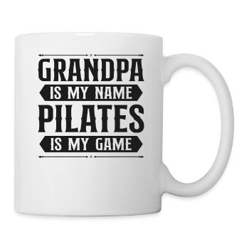 Instructeur de Pilates Enseignant Grand-père - Mug blanc - blanc - Droite