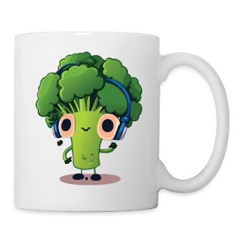 Bubatz - DJ - Musik - Legalize it - Brokkoli - Tasse - Weiß - Rechts