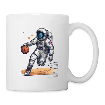 Astronaut basketball player - Mug blanc - blanc - Droite