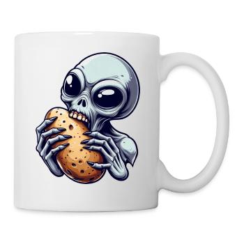Alien Bites Potato Alien Science Ficti - Mug - white - Right
