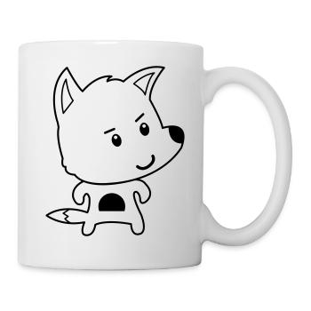 fuchs comic - Tasse - Weiß - Rechts