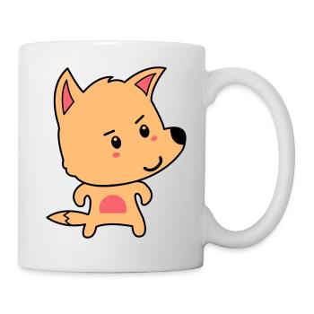 fuchs comic - Tasse - Weiß - Rechts