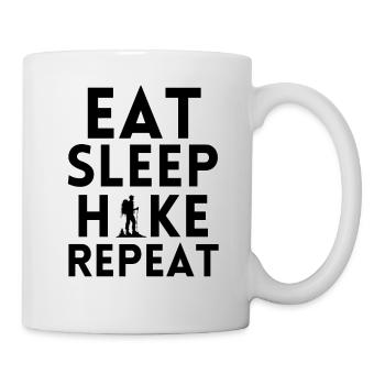 Eat Sleep hike Repeat - Mug - white - Right