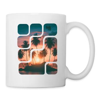 Coconut palm island summer - Mug - white - Right