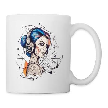 Lebendige Taktgeometrie Die Symphonie des Stils - Tasse - Weiß - Rechts