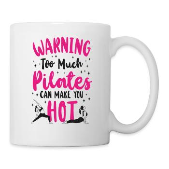 Avertissement de l’instructeur de Pilates - Mug blanc - blanc - Droite