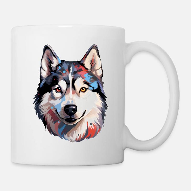 Husky sibérien - Mug blanc - blanc