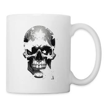 Rock skull design - Mug - white - Right