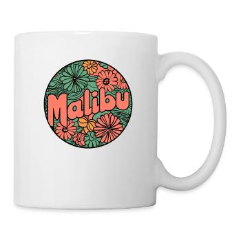 Malibu Surfy Psychedelic Groovy Design - Mug - white - Right