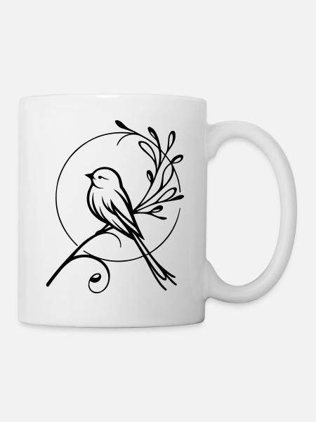 Vogel - Tasse - Weiß