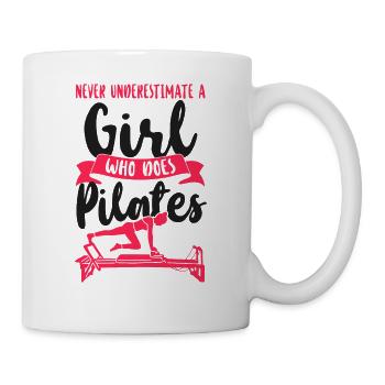 Pilates Instructor Teacher Girl - Tasse - Weiß - Rechts