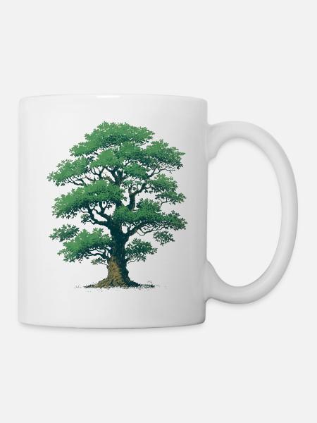 Baum - Tasse - Weiß