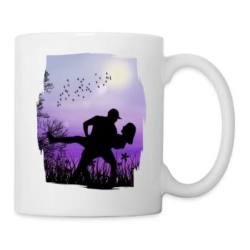 Valentinstag LIEBE - Tasse - Weiß - Rechts