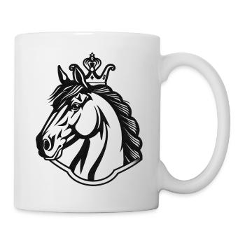 Majestueux étalon de l’ombre - Mug blanc - blanc - Droite