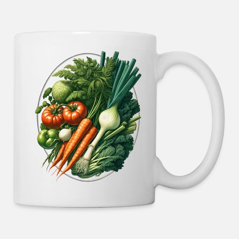 Légumes - Mug blanc - blanc