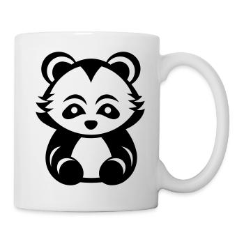 panda roux - Mug blanc - blanc - Droite