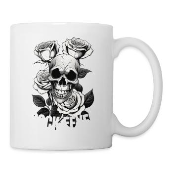 Crâne de fièvre rocheuse - Mug blanc - blanc - Droite