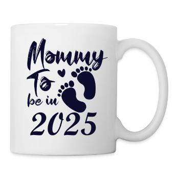 Mother 2025 loading, I will be a mother in 2025 - Mug - white - Right