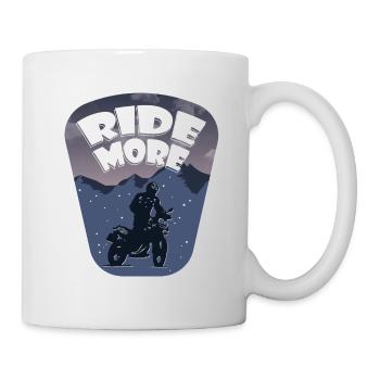 Ride More - Motorcycle - Mug - white - Right