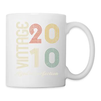 Cadeau d’anniversaire 14 ans - 2010 - Mug blanc - blanc - Droite