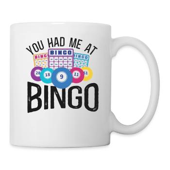 Fille de joueur de bingo à laquelle vous m’avez eu - Mug blanc - blanc - Droite