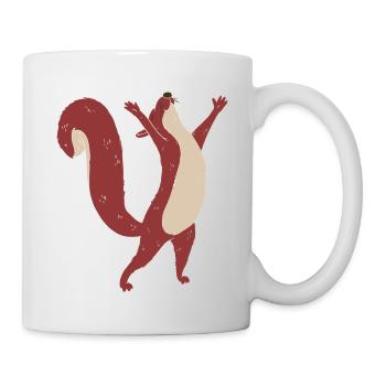 Eichhörnchen Kind Waldtiere - Tasse - Weiß - Rechts