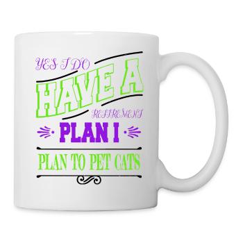 Amoureux des chats Cool Cats Geek Love Guenon aw - Mug blanc - blanc - Droite