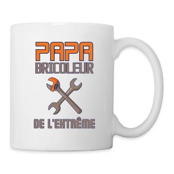 Papa bricoleur de l extrême - Mug blanc - blanc - Droite