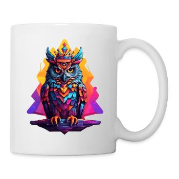 Hibou - Mug blanc - blanc - Droite