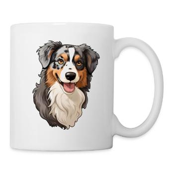 Australian Shephard - Mug - white - Right