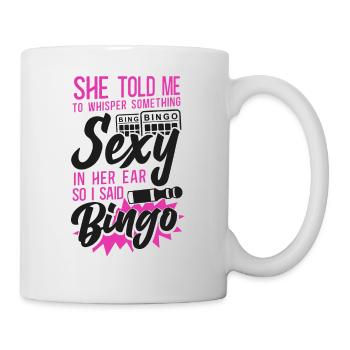 Bingo Player Ironic Sarcastic She - Tasse - Weiß - Rechts