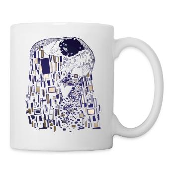 Gustav Klimt kiss - Mug - white - Right