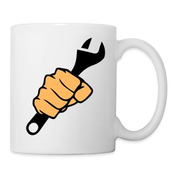 Clé à poing - Mug blanc - blanc - Droite