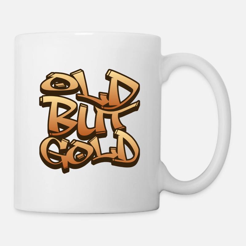 Old but Gold Graffiti Style Oldschool - Tasse - Weiß