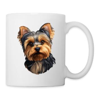 Yorkshire Terrier Head - Mug - white - Right
