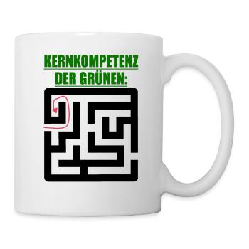 Witze Grüne Die Grünen Habeck Baerbock Partei Öko - Tasse - Weiß - Rechts