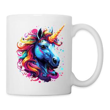 Unicorn Colorful Rainbow Pony Cute - Mug - white - Right