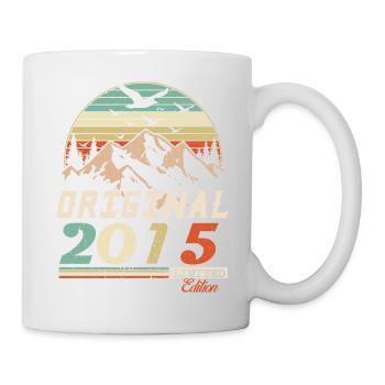 2015 vintage anniversaire rétro vintage cadeau - Mug blanc - blanc - Droite