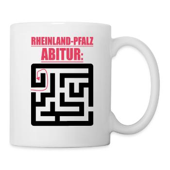 Abitur Abschluss Prüfung Sprüche lustig Abi Pfalz - Tasse - Weiß - Rechts