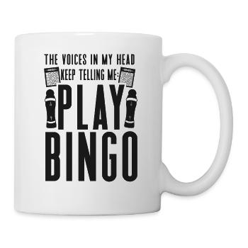 Joueur de bingo Les voix dans ma tête - Mug blanc - blanc - Droite