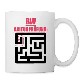 Abitur Abschluss Prüfung Sprüche lustig Abi BW - Tasse - Weiß - Rechts