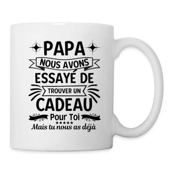 Cadeau pour papa 1 - Mug blanc - blanc - Droite