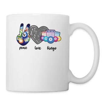 Bingo Player Peace Love Bingo - Mug - white - Right