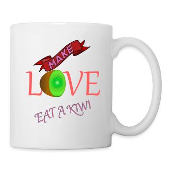 Love, Friends, Family, Partners, Happiness, Life, Healthy - Mug - white - Right