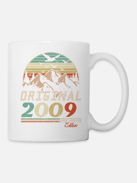 2009 Vintage Retro Geburtstag Vintage Geschenk - Tasse - Weiß