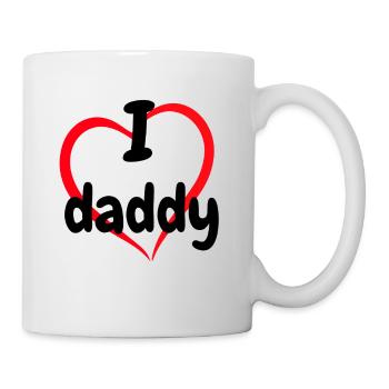 Ich liebe Papa - Tasse - Weiß - Rechts